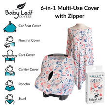 Load image into Gallery viewer, Blossom Baby Car Seat Cover with Zipper | Multi-Use Nursing Cover
