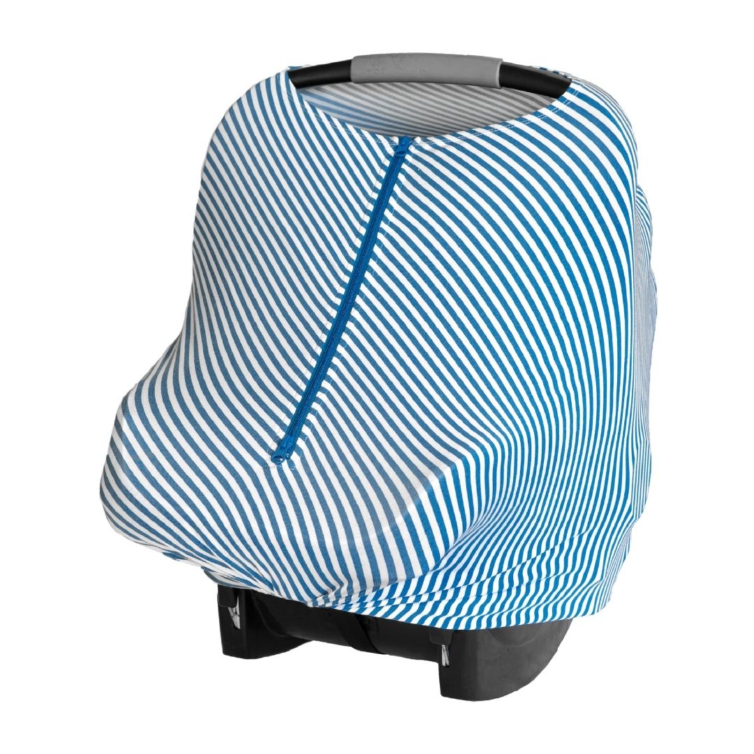 Stretchy Car Seat Cover and Nursing Cover Blue Sky Baby Leaf Covers