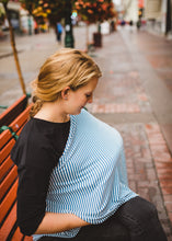 Load image into Gallery viewer, Baby Cover - Blue Stripes.