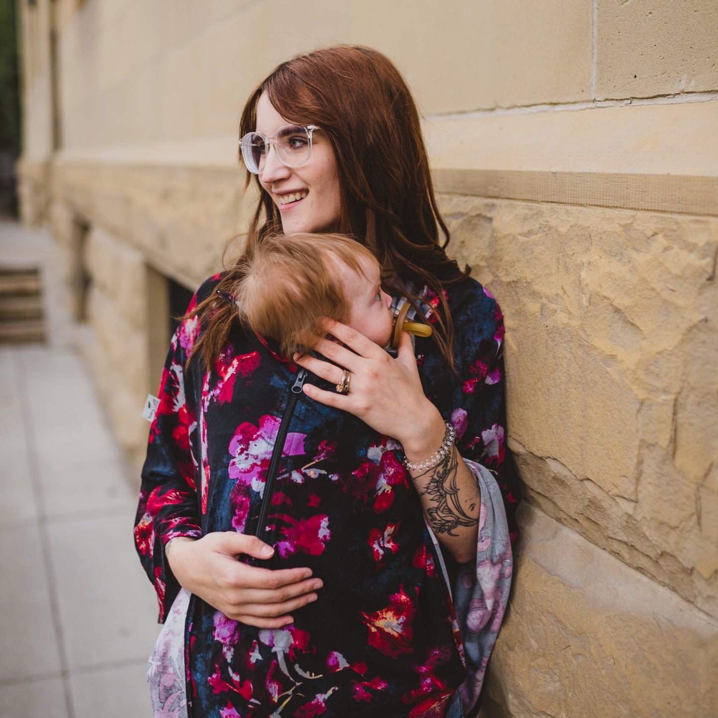 Baby Cover - Midnight Bloom baby carrier cover